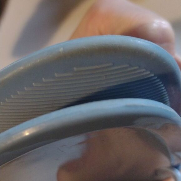 STUART Weitzman Blue Rubber Sandals size 7 - Picture 11 of 12